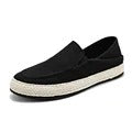 klassische Leinen Slip on Sneakers